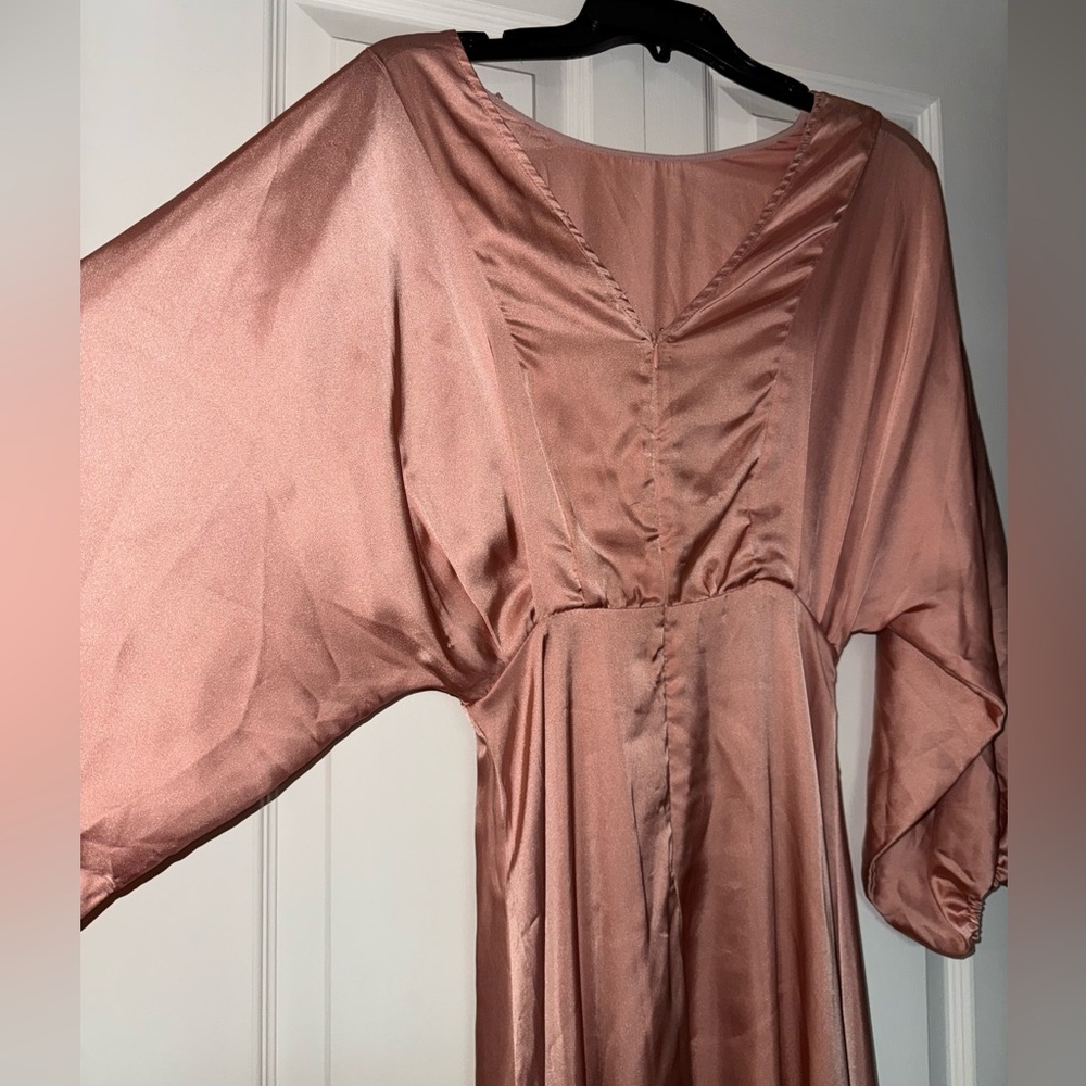 Astr Blush Satin Gown - Picture 8 of 10